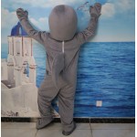 Gray Dolphin Mascot Costume