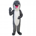 Gray Dolphin Mascot Costume