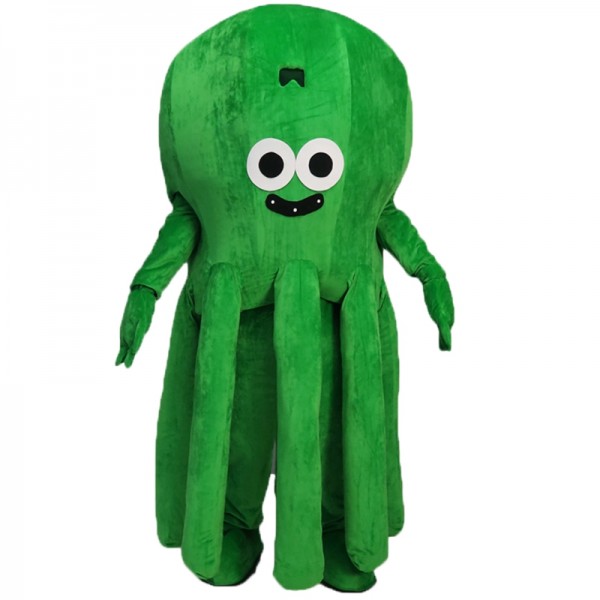 Green Octopus Mascot Costume