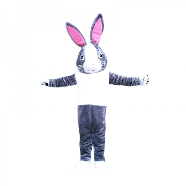 Grey Rabbit Mascot Costume