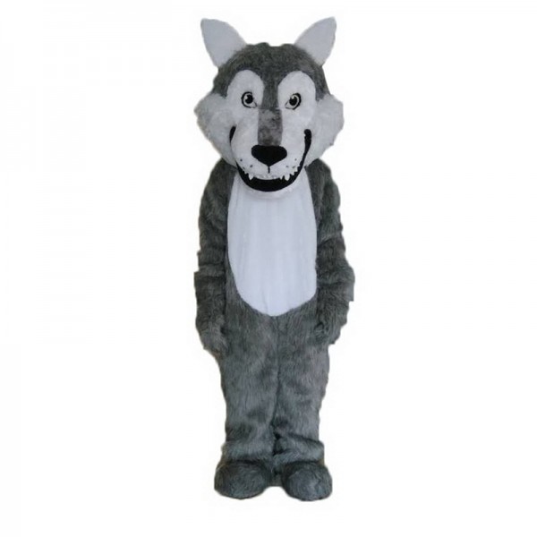 Grey Wolf Mascot Costume