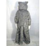 Long Grey wolf Mascot Costume