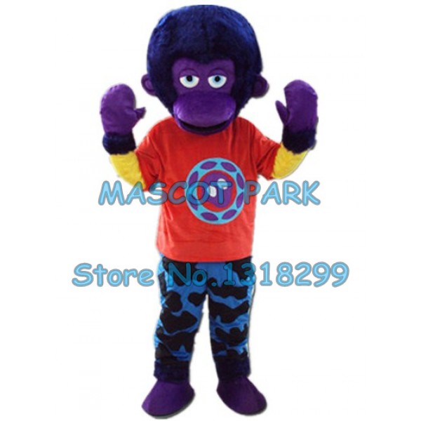 purple orangutan Mascot Costume