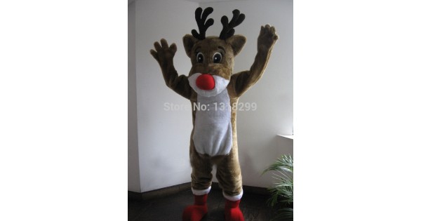 Christmas Rudolph Reindeer Mascot Costume