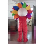 Colorful Sunflower Mascot Costume for Adults