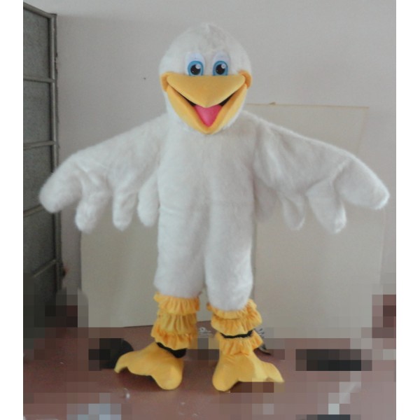 Cartoon White Bird Mascot Costume