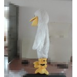 Cartoon White Bird Mascot Costume