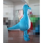 Cute Blue Dragon Mascot Costume