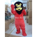 Red Lion Cartoon Mascot Costume