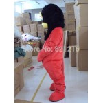 Red Lion Cartoon Mascot Costume