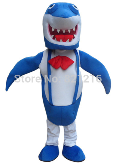 Blue Shark Mascot Costume