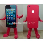 Red Cell Phone Apple iPhone Mascot Costume