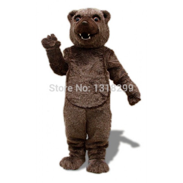 Plush Material Brown Bear mascot costume