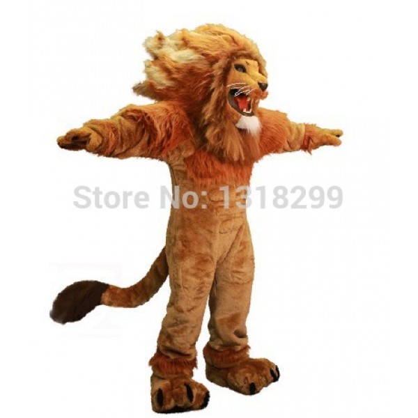 Fire Lion King mascot costume