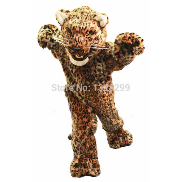 Fierce Leopard jaguar panther mascot costume 