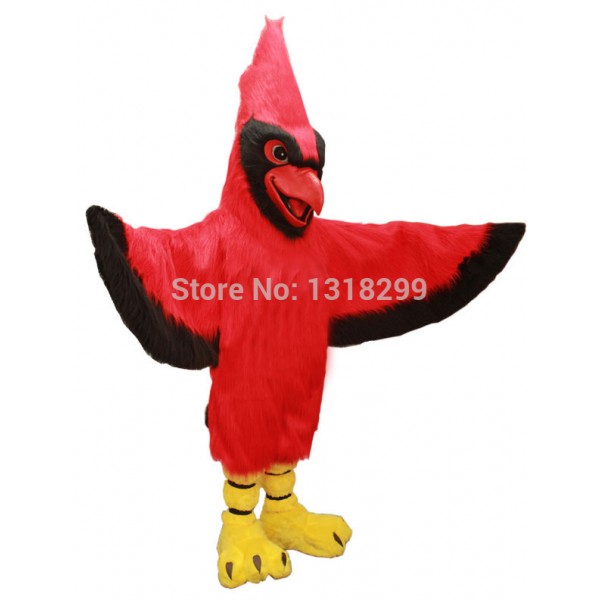 Red jay Cardinal mascot costume