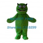 Long Plush Green Alien Monster Mascot Costume