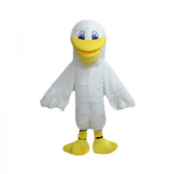 White Pelican Mascot Costume